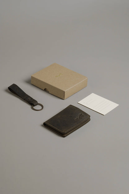 Double Cardholder + Keychain Gift Set