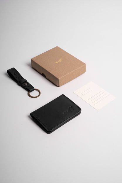 Double Cardholder + Keychain Gift Set