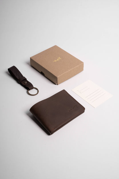 Bifold + Keychain Gift Set