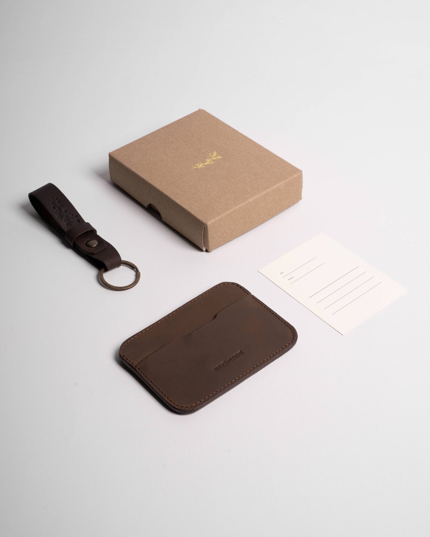 Slim Cardholder + Keychain Gift Set