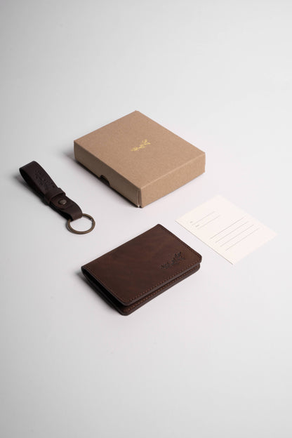 Double Cardholder + Keychain Gift Set