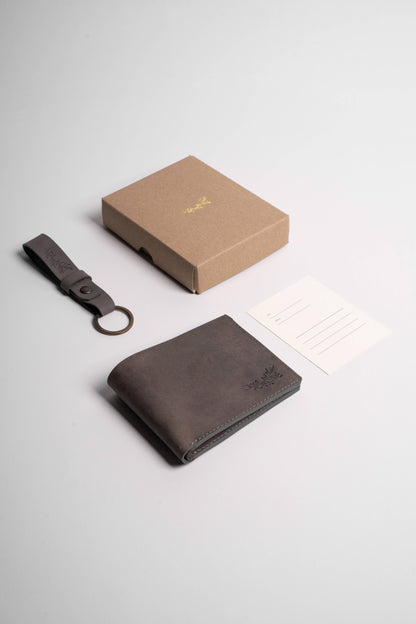 Bifold + Keychain Gift Set