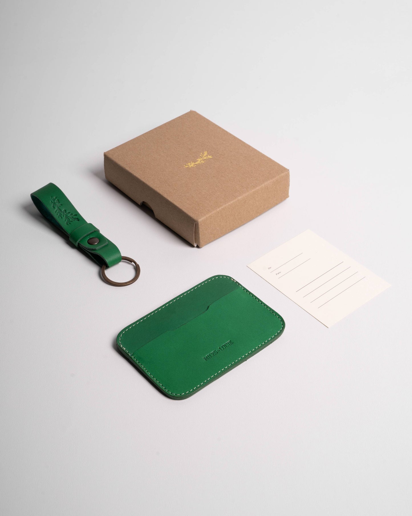 Slim Cardholder + Keychain Gift Set