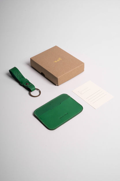 Slim Cardholder + Keychain Gift Set