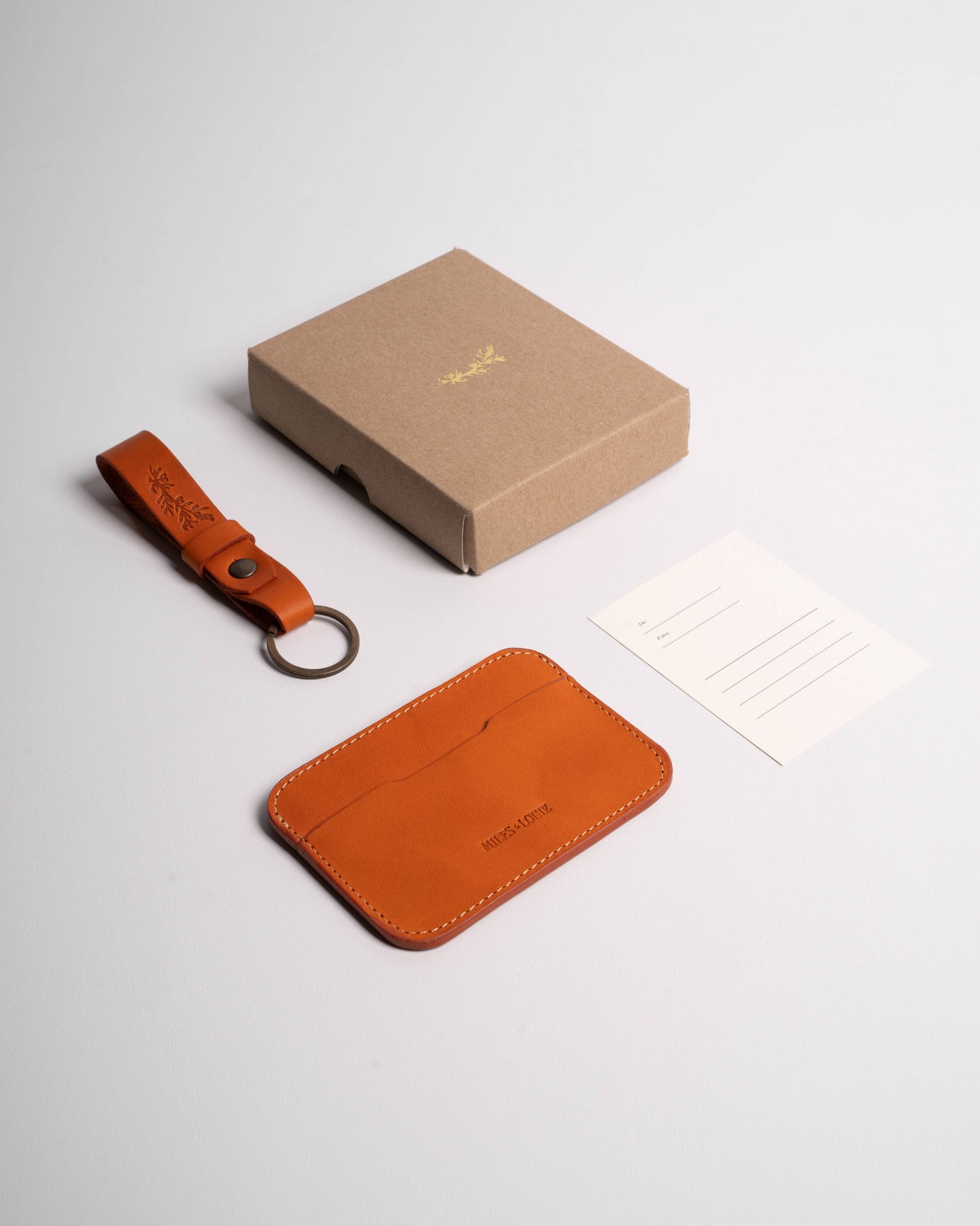 Slim Cardholder + Keychain Gift Set