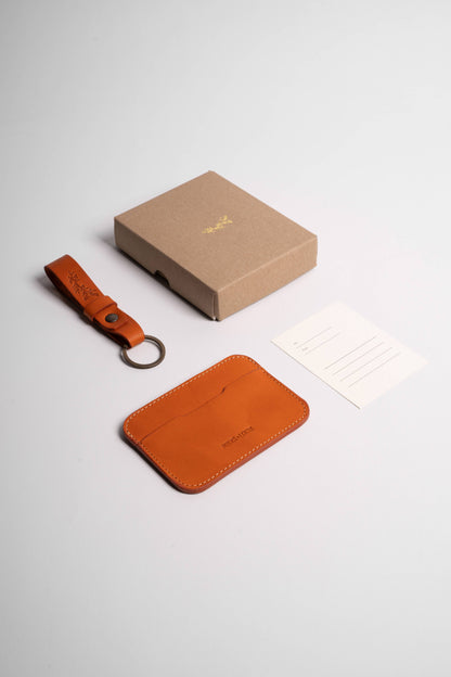 Slim Cardholder + Keychain Gift Set