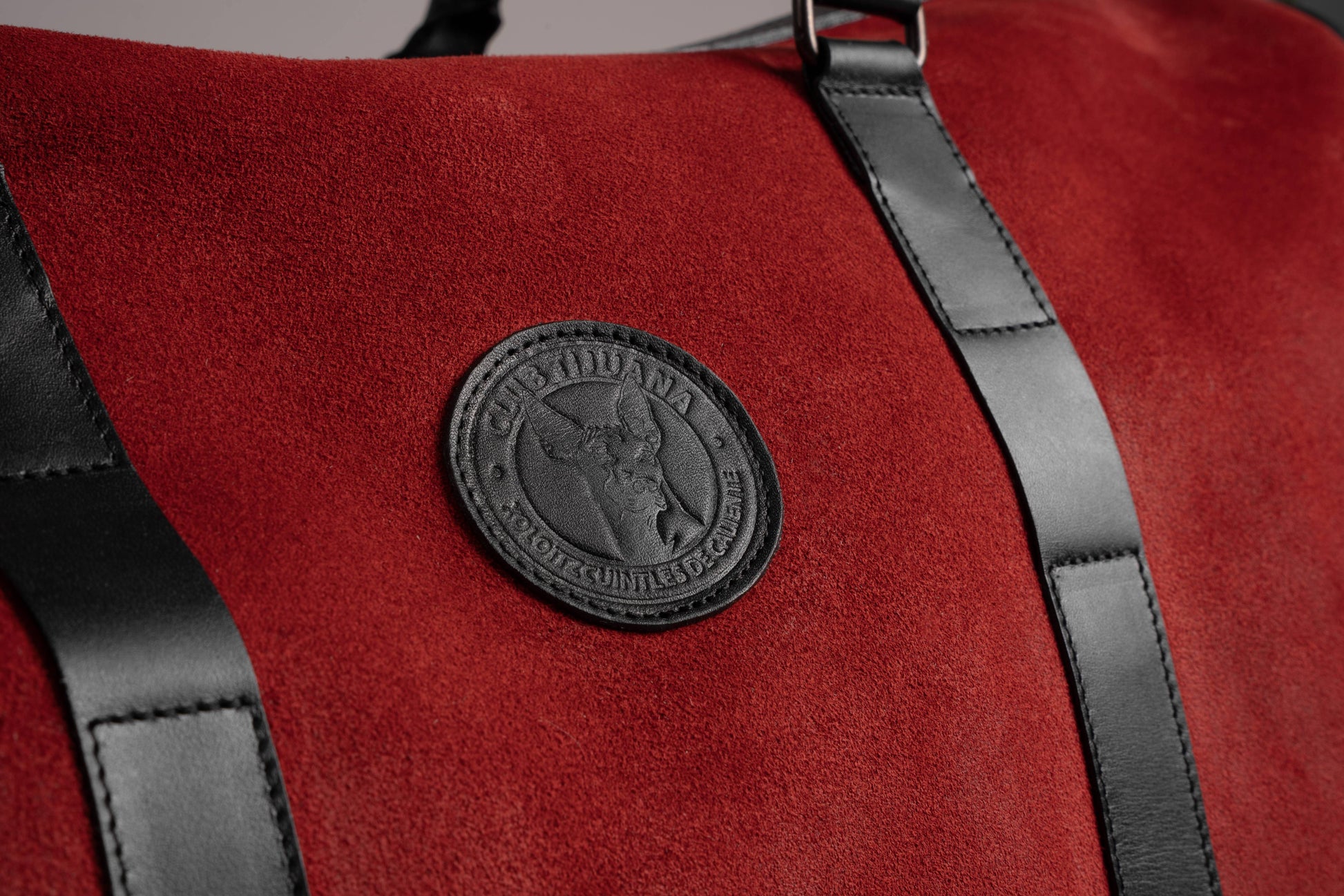 Xolos Gym Bag de piel — interior — Miles & Louie