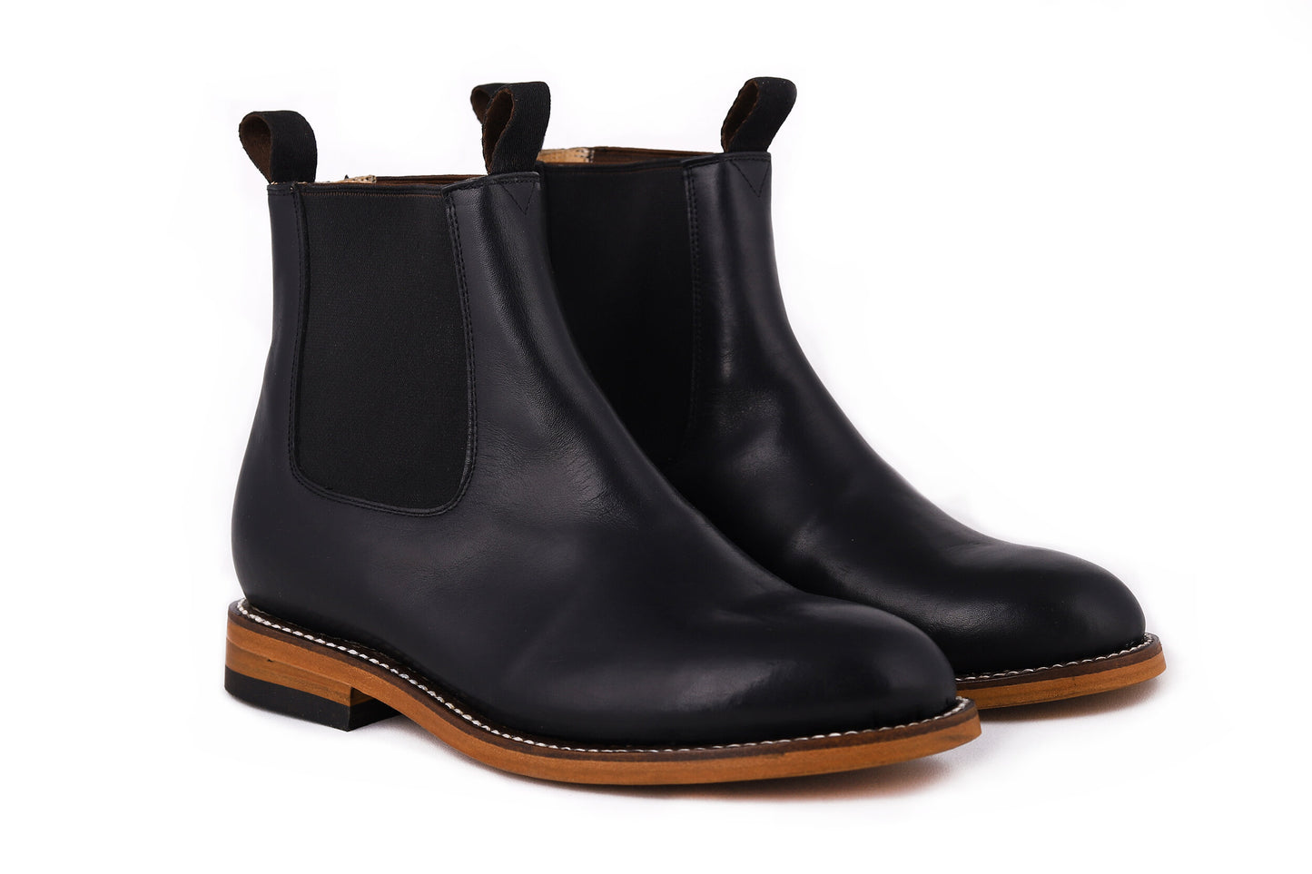 Chelsea Boot de piel — vista lateral — Miles & Louie