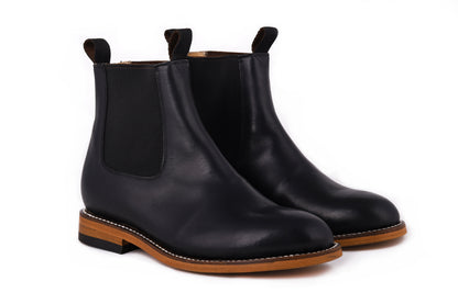 Chelsea Boot de piel — vista lateral — Miles & Louie