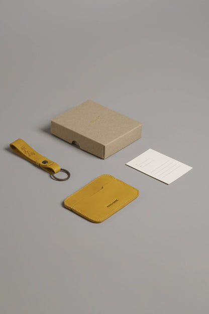 Slim Cardholder + Keychain Gift Set